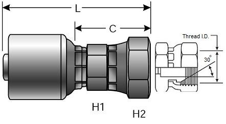 Gates 8G-8FPX - G25111-0808 Coupling