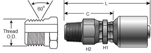 Gates 8G-6MPX - G25105-0806 Coupling