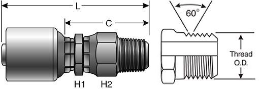 Gates 4G-4MPX - G25105-0404 Coupling