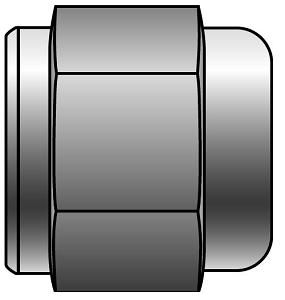 G65097-0006 FJIS Hydraulic Hose Cap Adapter 3/8" Gates 6FJIS-CAP Pack of 25 