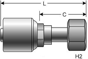 Gates 6G-12FDLORX - G25645-0612 Coupling